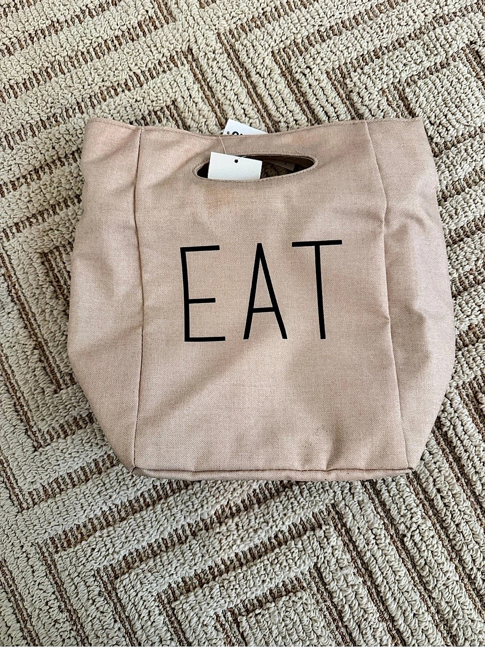 Old Navy EAT Insulated Lunch Tote Cream